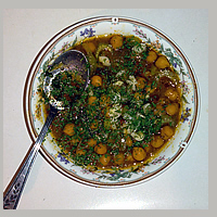 Chickpeas bowl